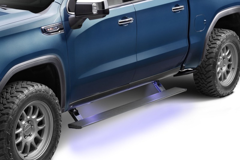 GMC Sierra Running Boards - AMP Research - PowerStep Xtreme - Black - `22-`25